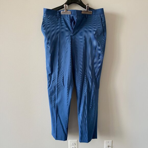 Express Men's Slim Fit Suit - Bright Blue - 40R/34×32 - Stretch Fabric - Picture 4 of 6